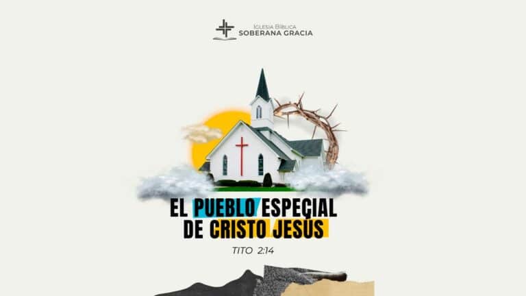 imagen de una iglesia y una corona de espinas con un texto que dice el pueblo especial de cristo junto a la cita bíblica de Tito 2:14 1:1-11
