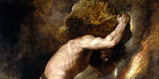 ¿Cuál es el sentido de la vida? Desde Albert Camus hasta El Predicador 1 imagen de sísifo, personaje de la mitogía representando el sentido de la vida.