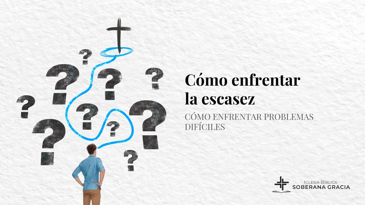 imagen que dice como enfrentar la escasez
